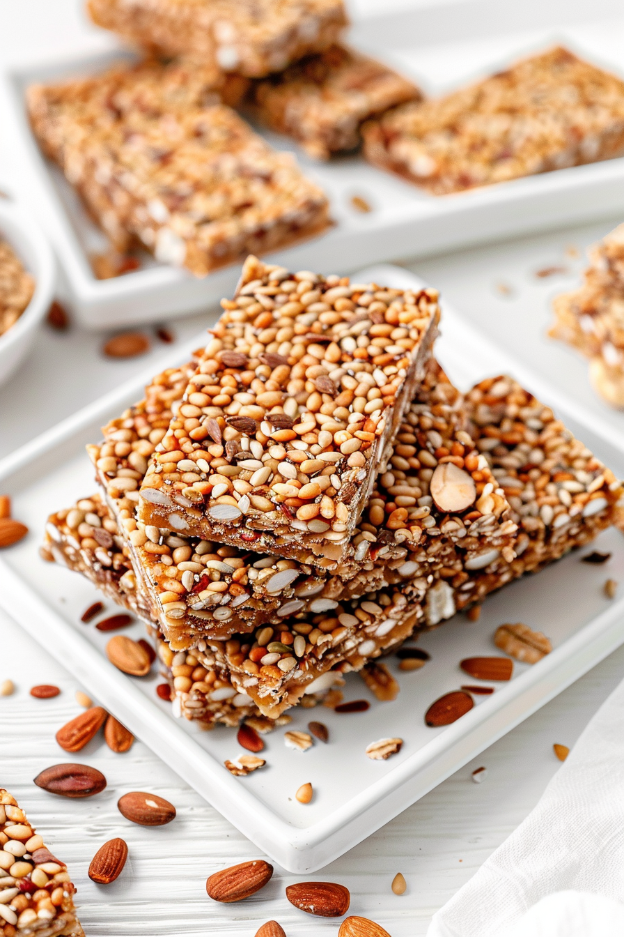 Keto Almond and Seed Granola Bars