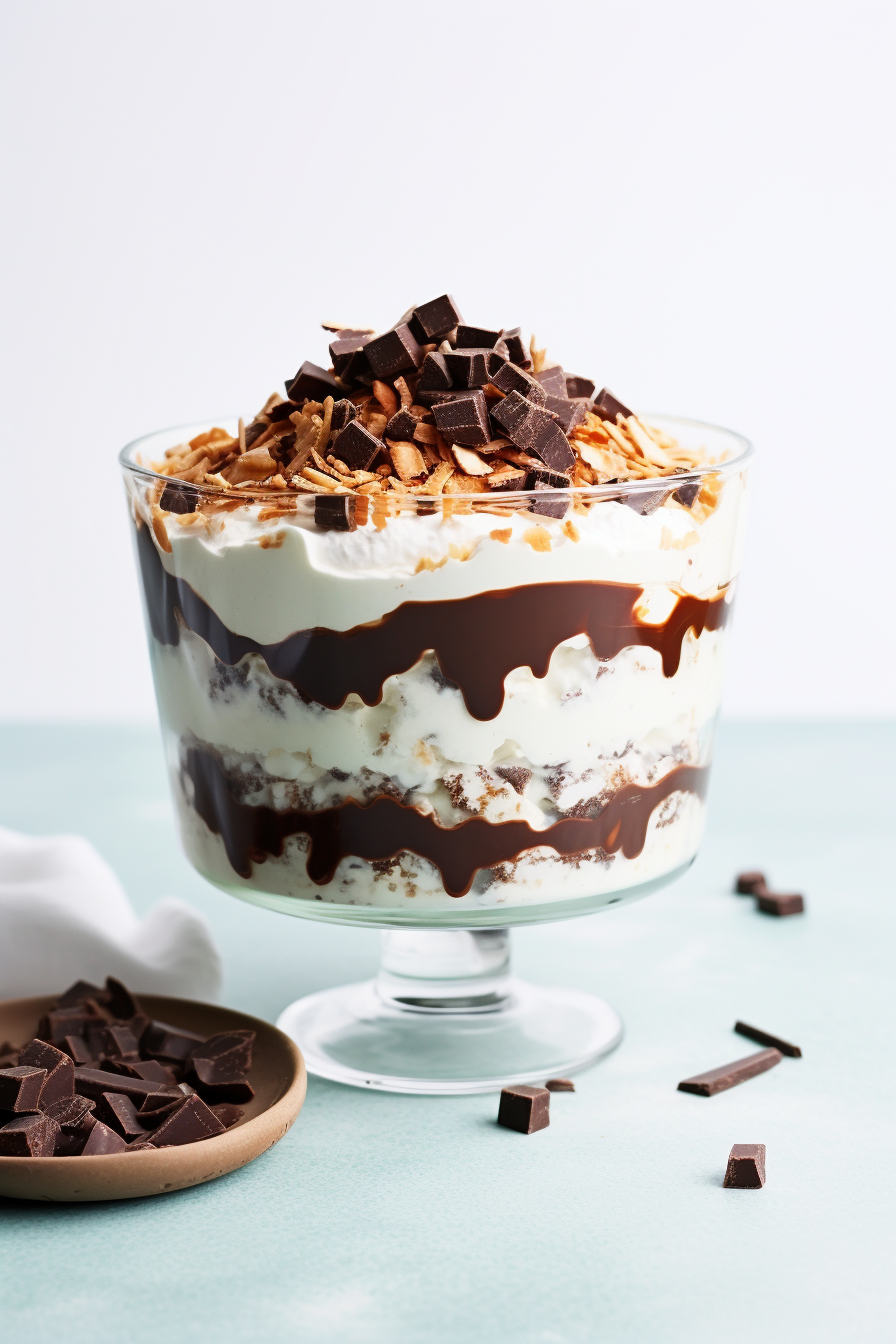 Keto Almond Joy Whipped Cream Trifle