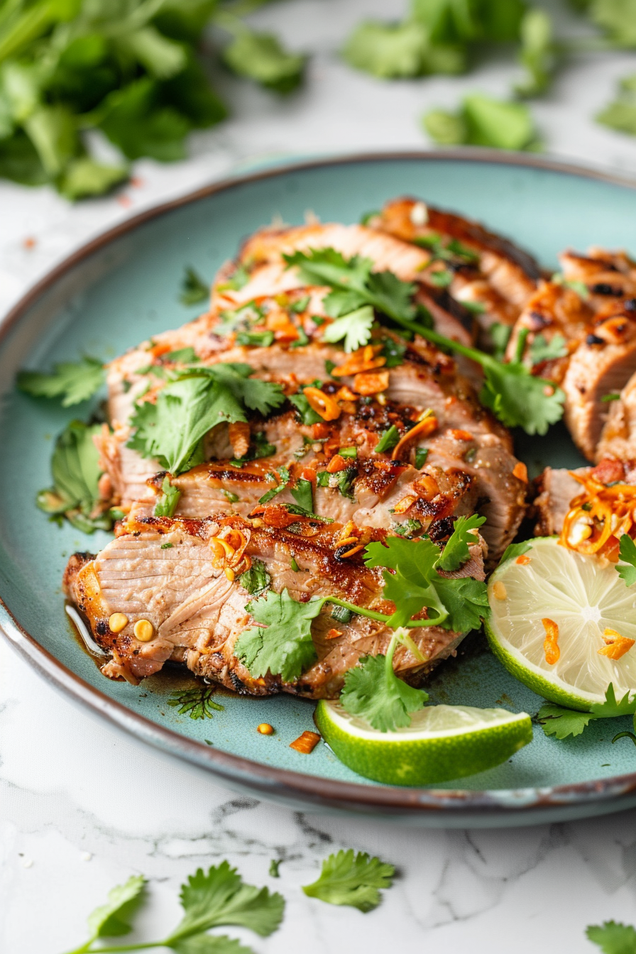 Preparing Keto Asian-Inspired Pork Tacos