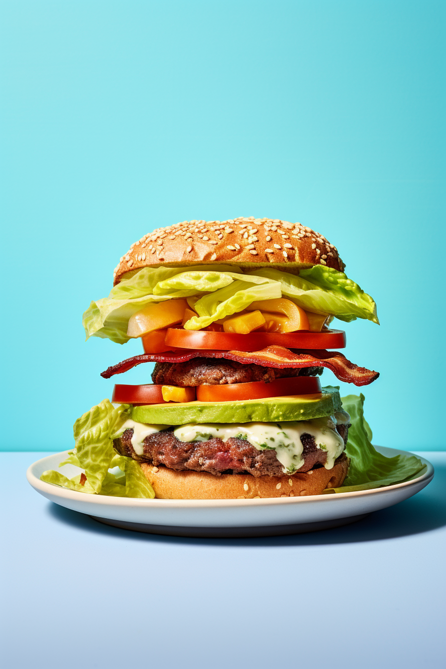 Ingredients for Keto Avocado Bacon Burgers