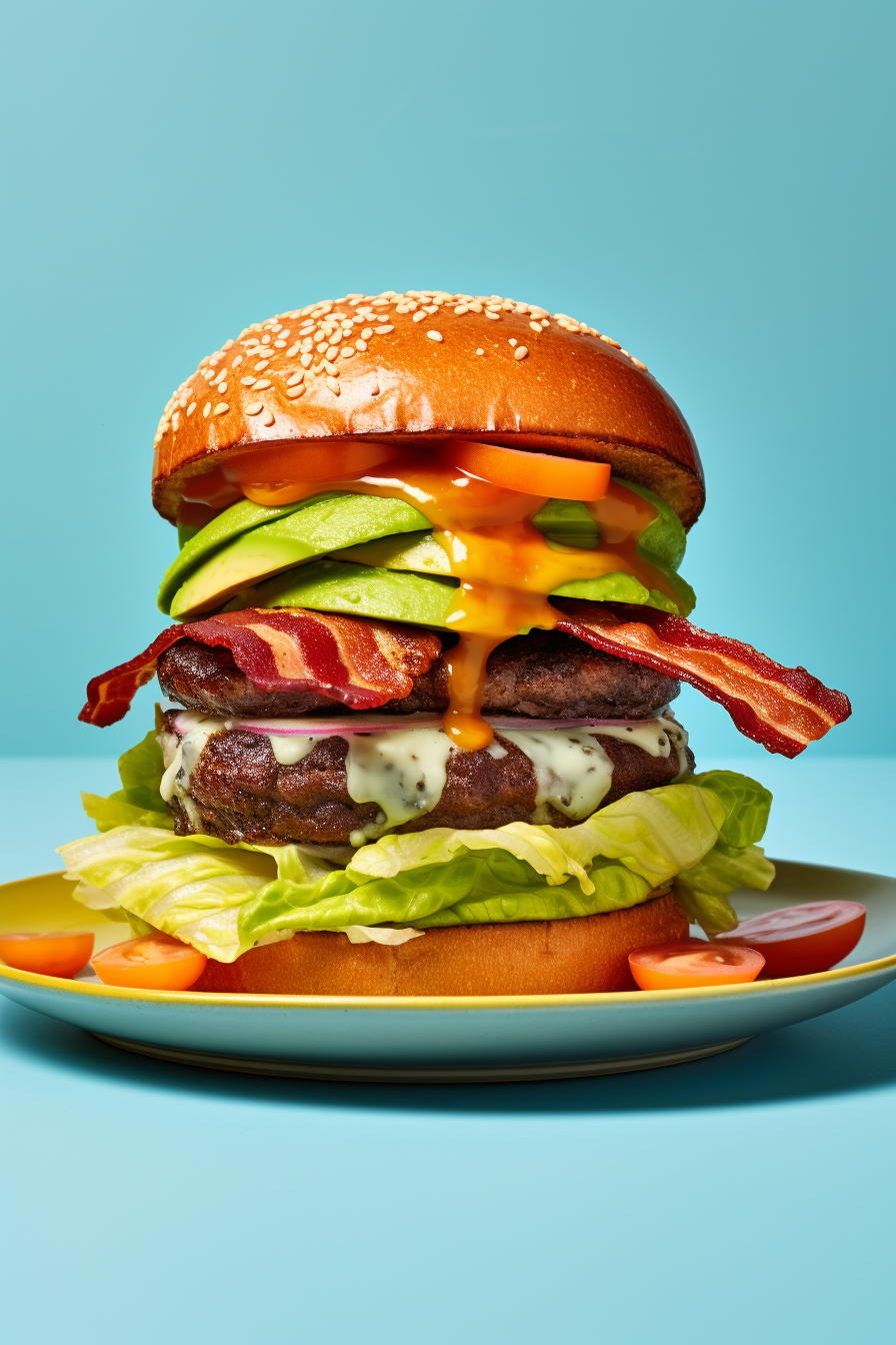 Keto Avocado Bacon Burgers