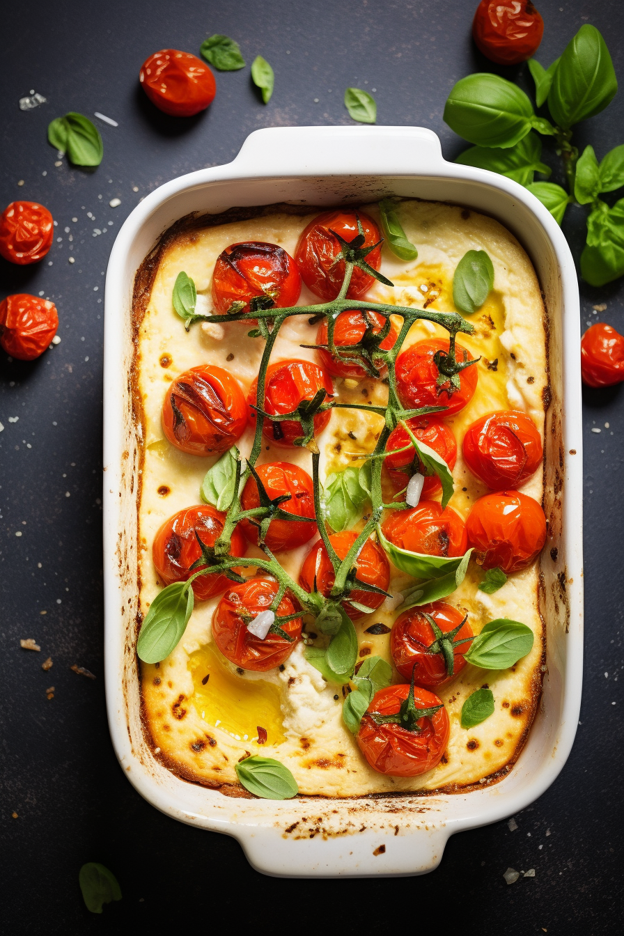 Preparing Keto Baked Ricotta