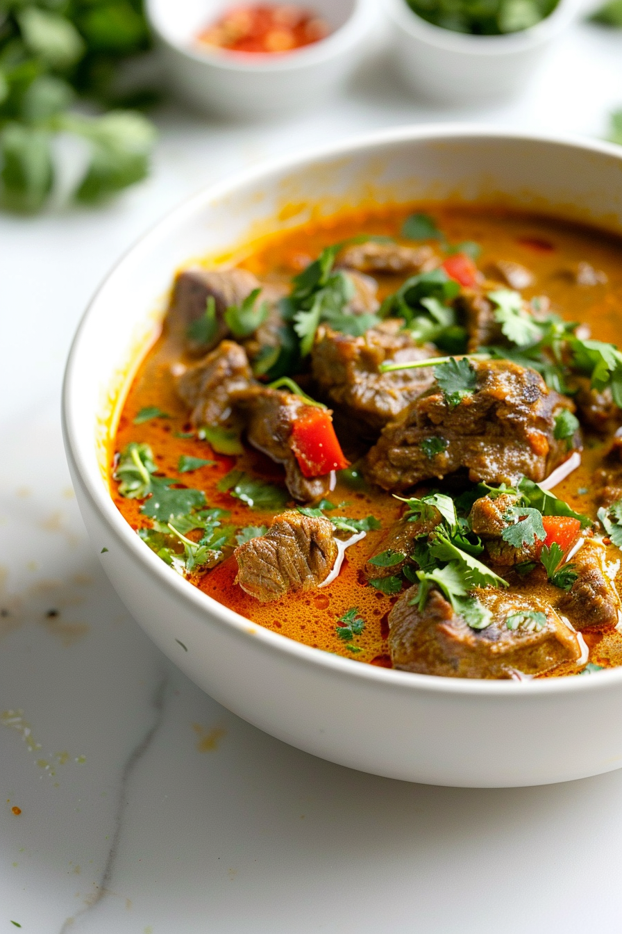 Keto Beef Curry Simmering