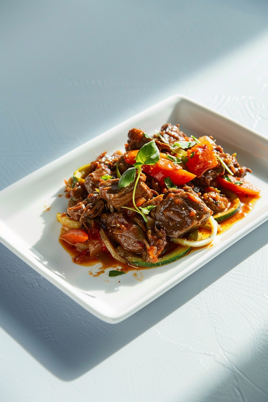 Keto Beef Ragu over Zucchini Noodles