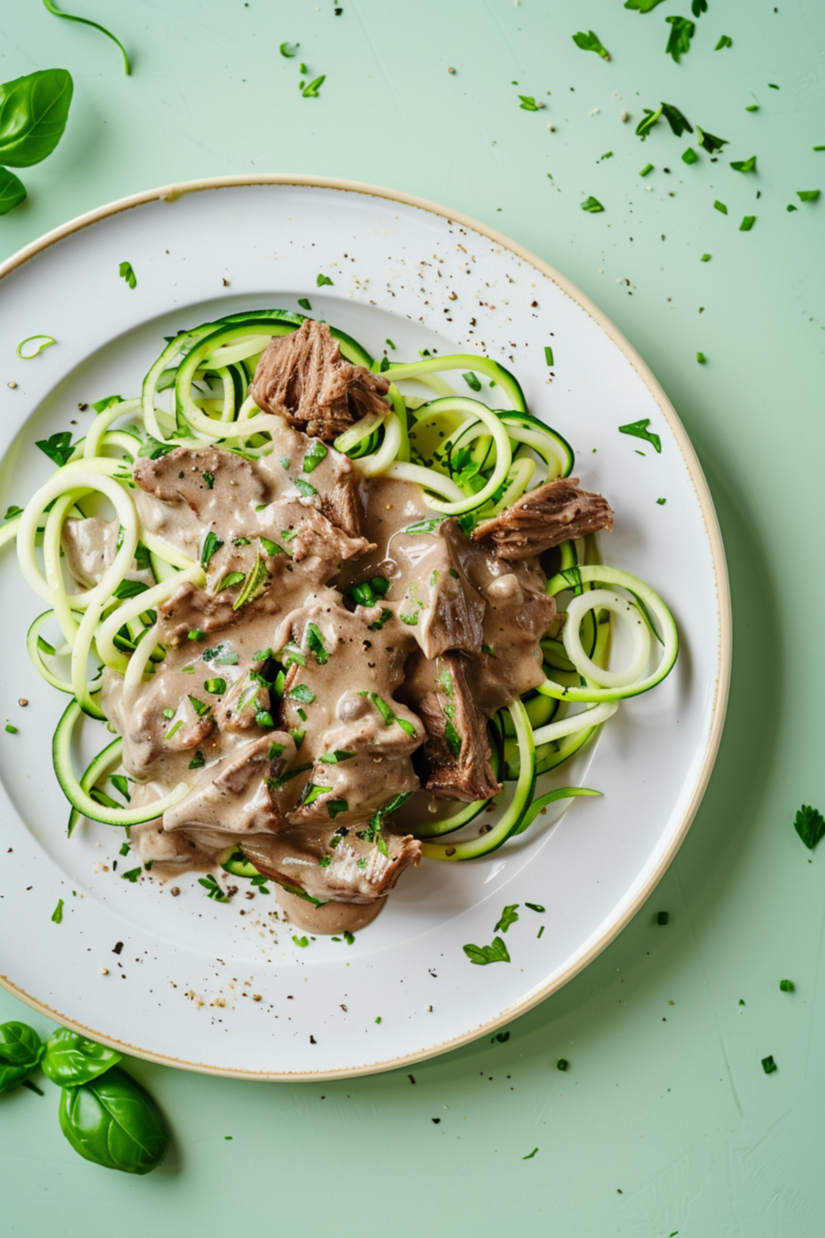 Keto Beef Stroganoff with Zucchini Noodles_001