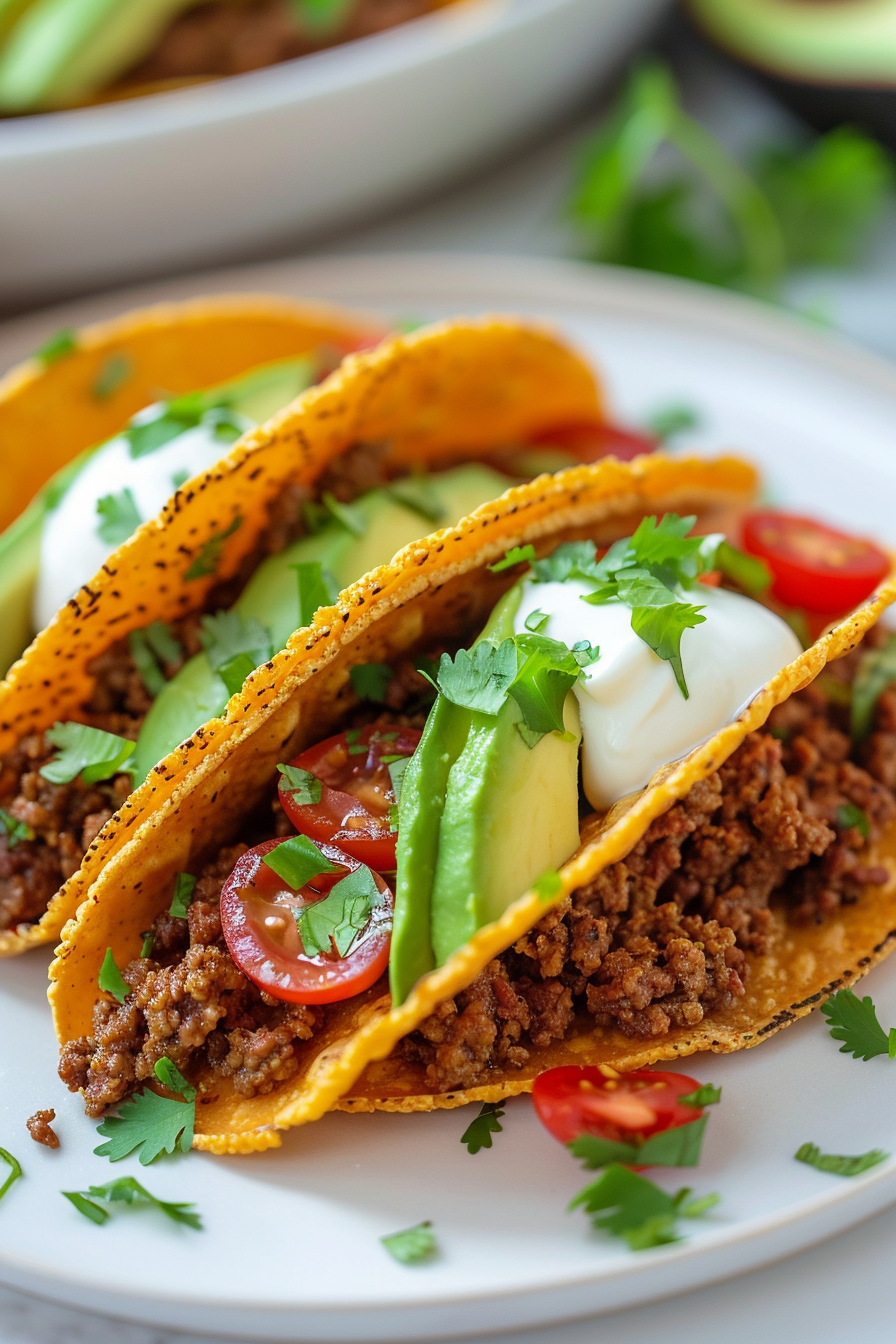Keto Beef Tacos with Cheese Shells