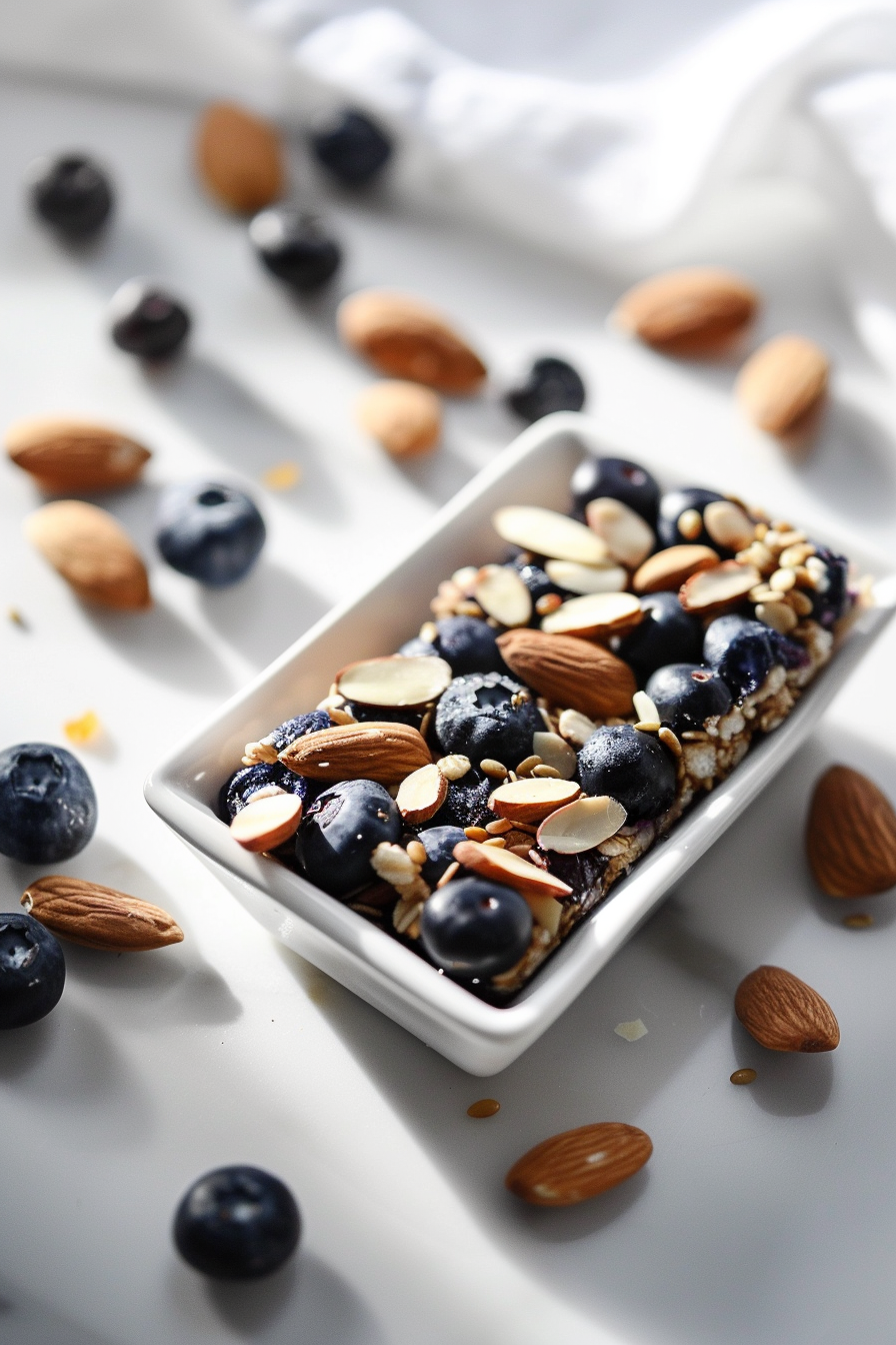 Ingredients for Keto Blueberry Almond Granola Bars