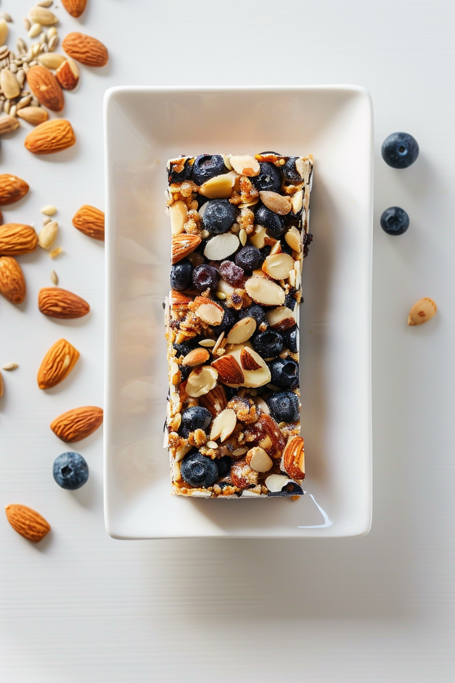 Keto Blueberry Almond Granola Bars