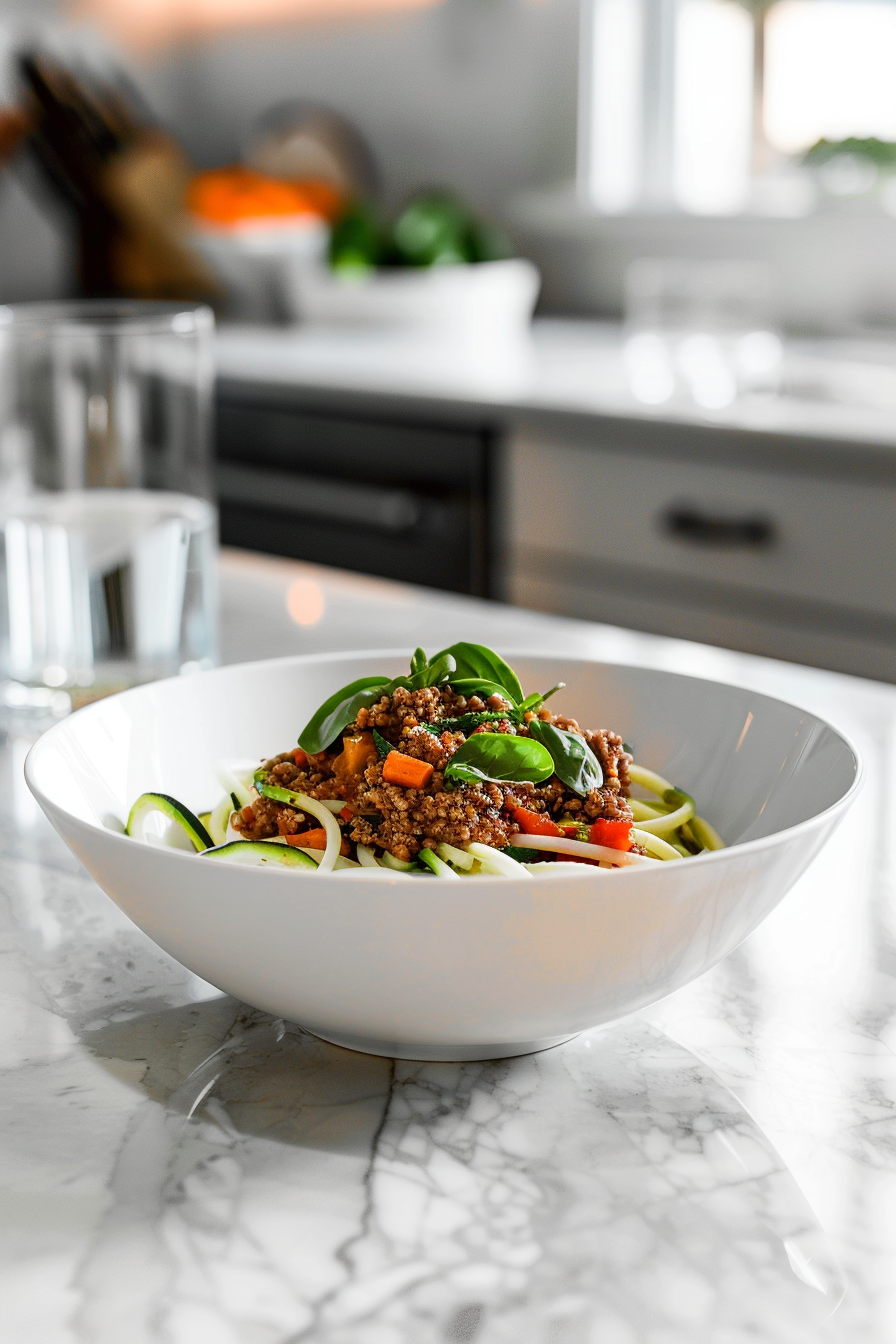Preparing Keto Bolognese Sauce