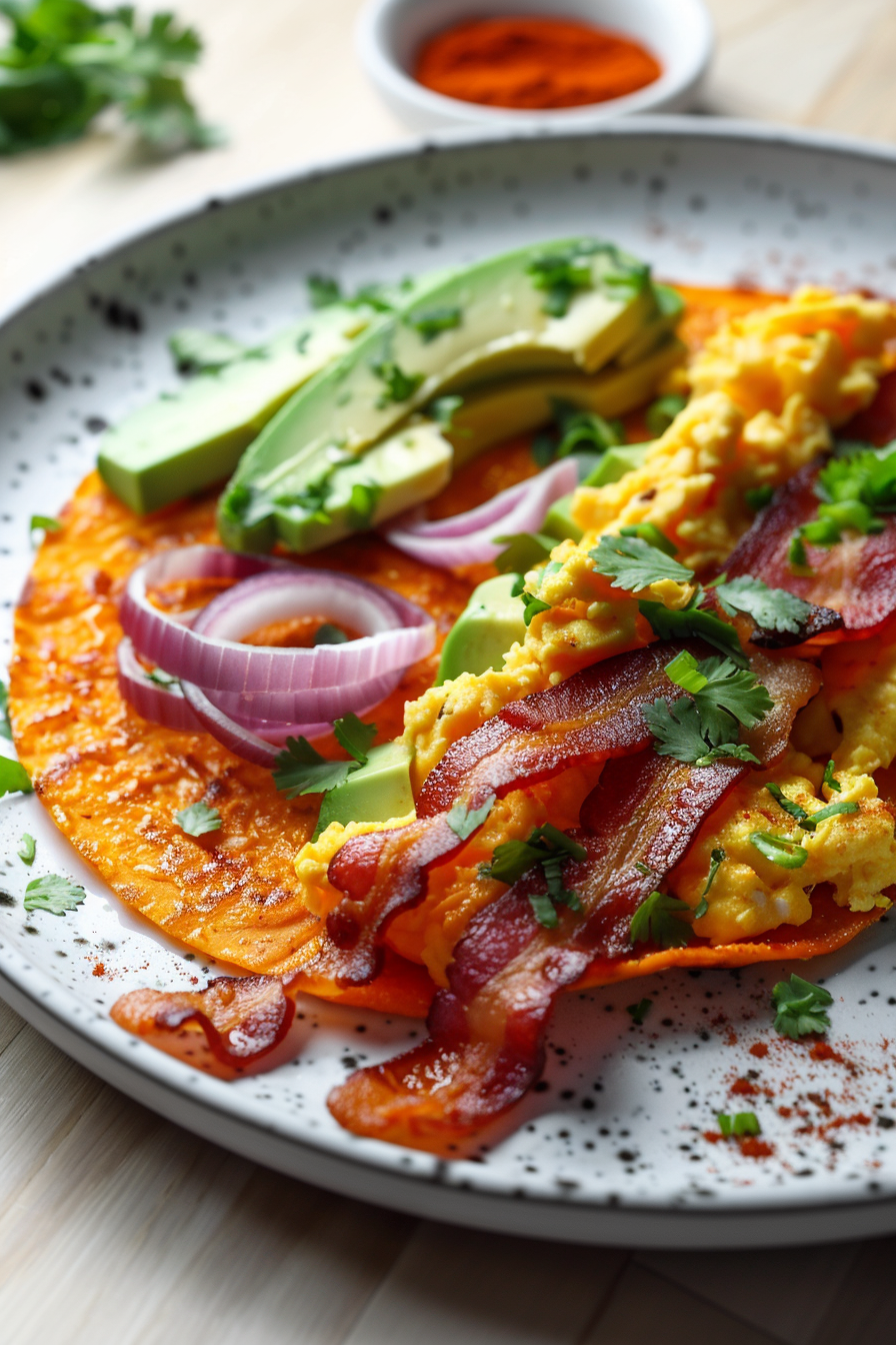Keto Breakfast Tacos Assembly