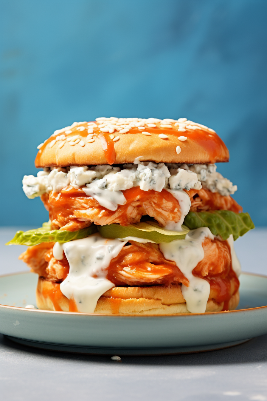 Keto Buffalo Chicken Burgers