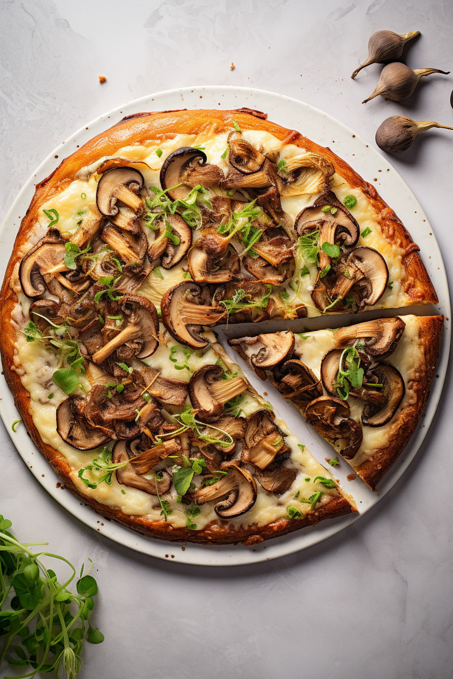 Keto Cabbage and Mushroom Galette