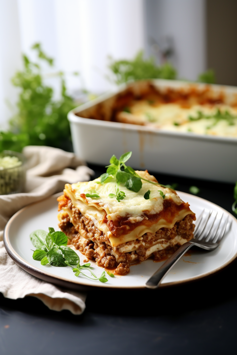 Layering Keto Cabbage Lasagna