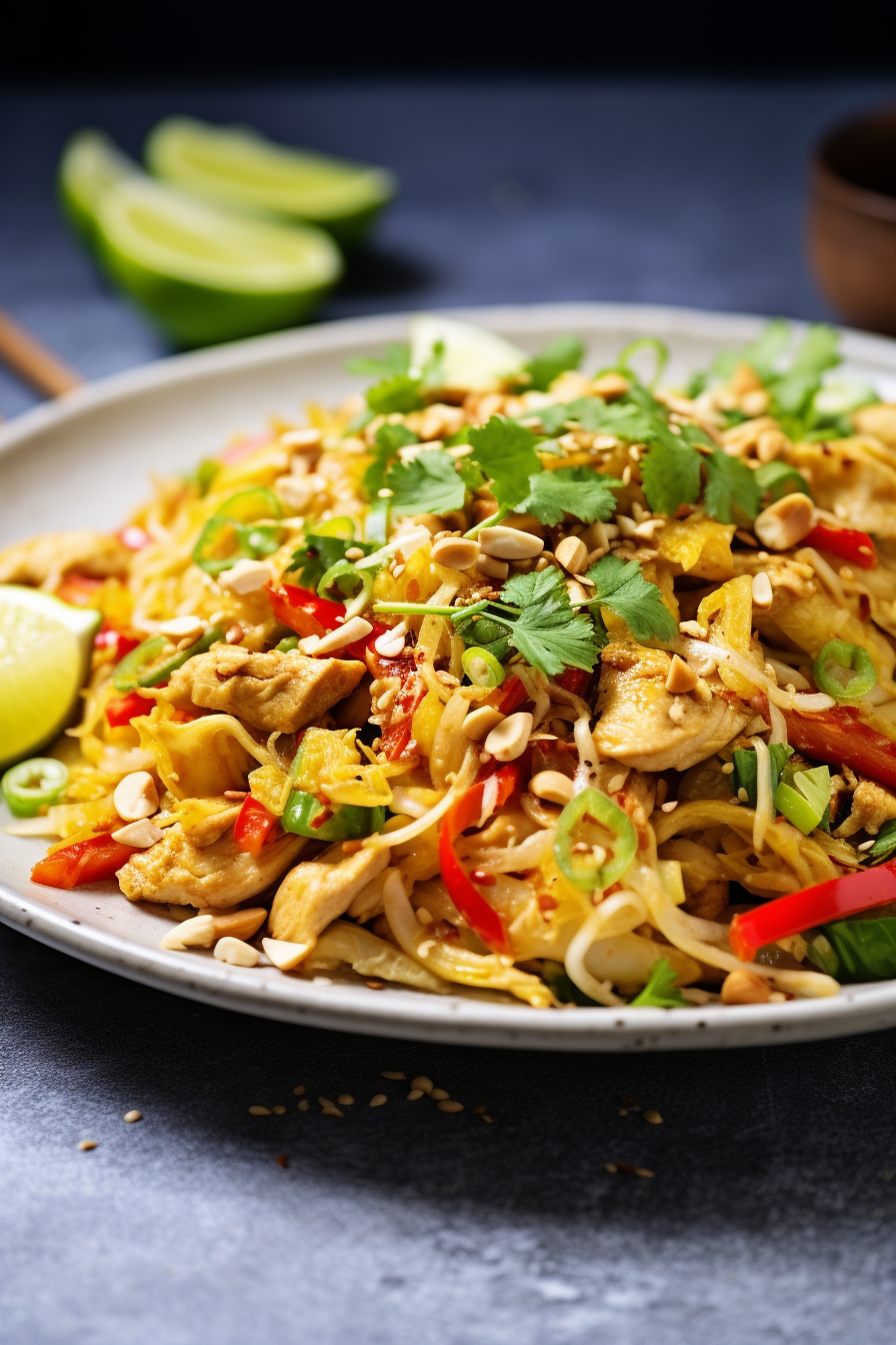 Keto Cabbage Noodle Pad Thai