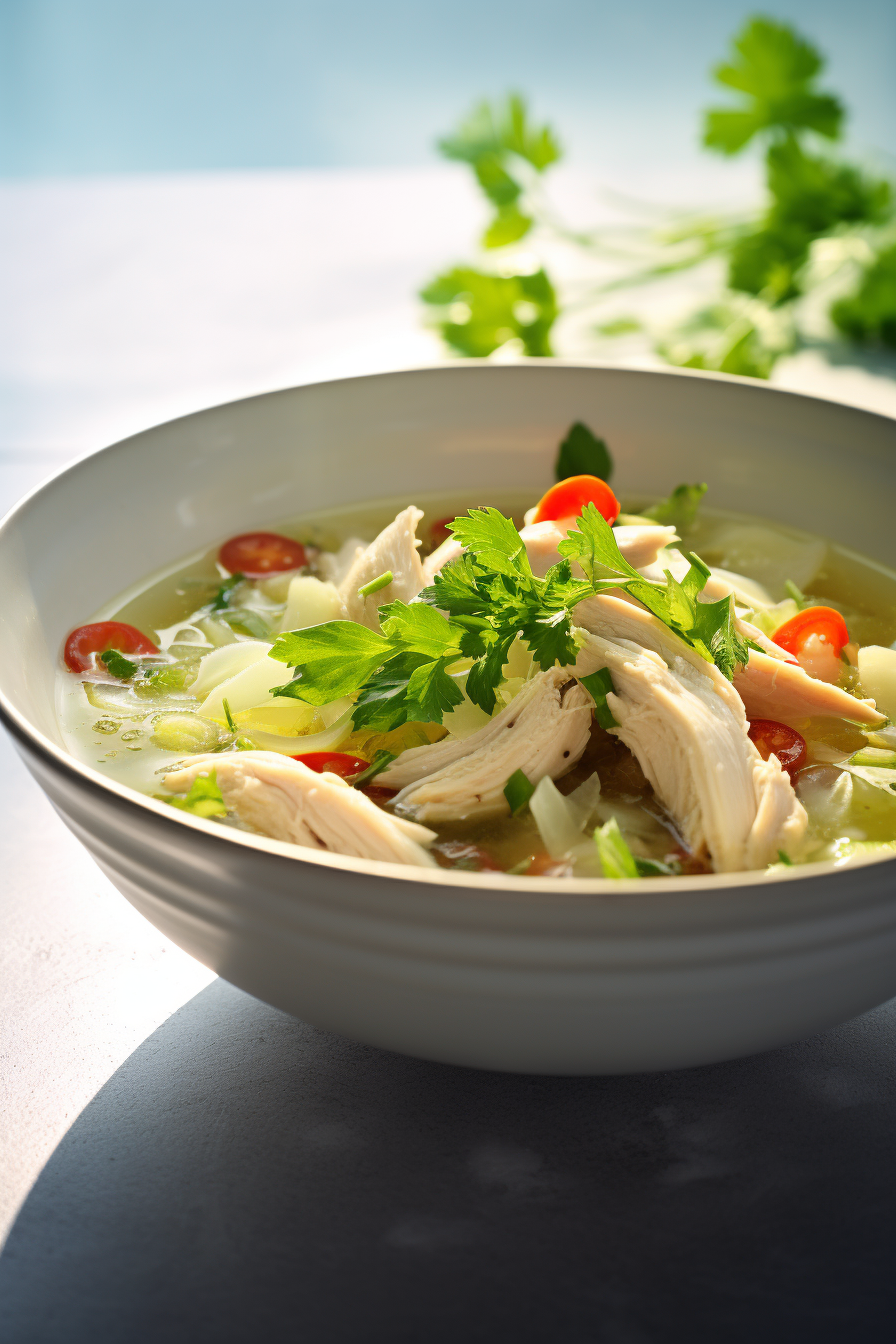 Keto Chicken Soup Preparation