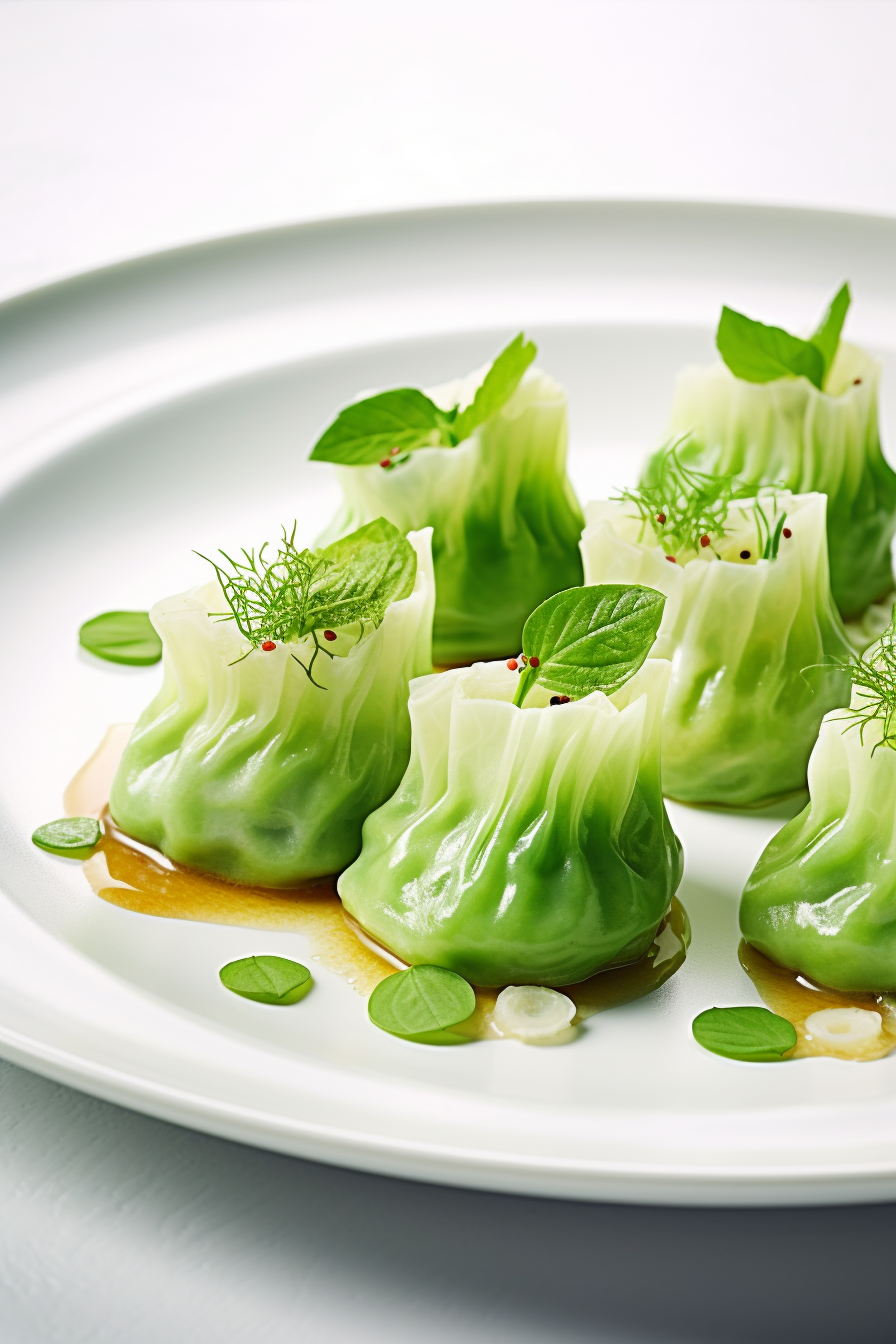 Preparing Keto Cabbage Wrapped Pork Dumplings