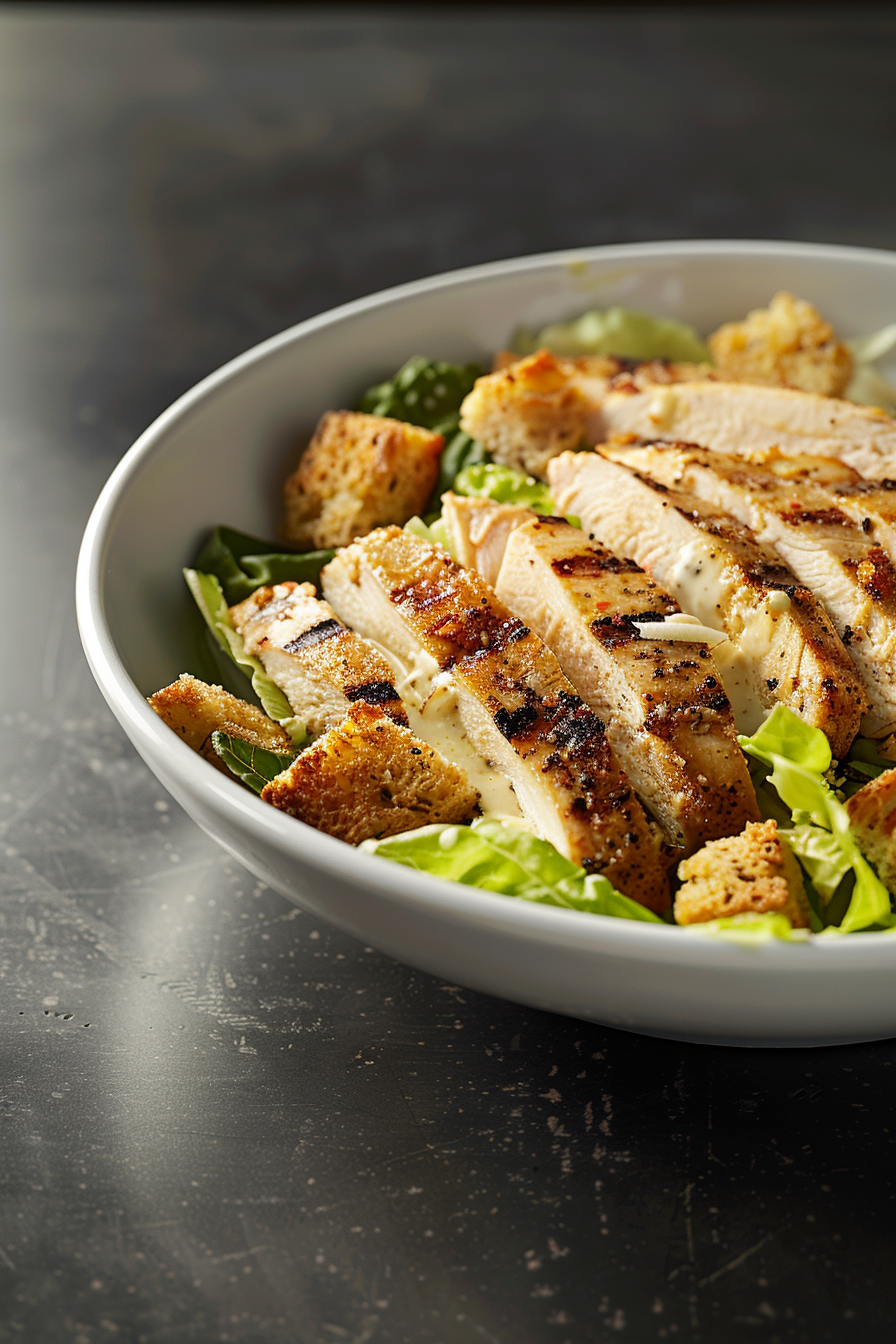 Keto Caesar Chicken Salad Preparation
