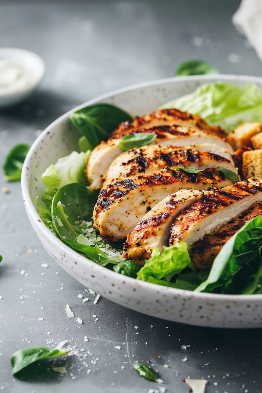 Keto Caesar Chicken Salad