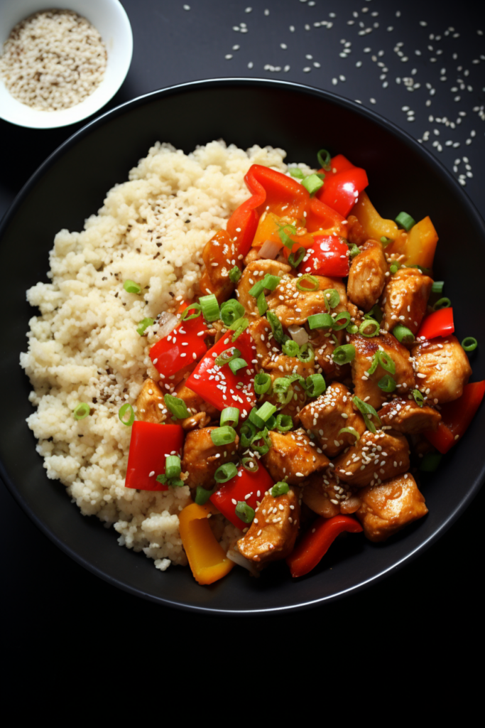 Keto Cauliflower Rice and Chicken Stir-Fry_001