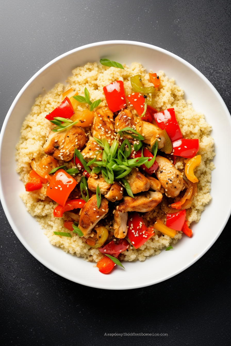 Preparing Keto Cauliflower Rice and Chicken Stir-Fry