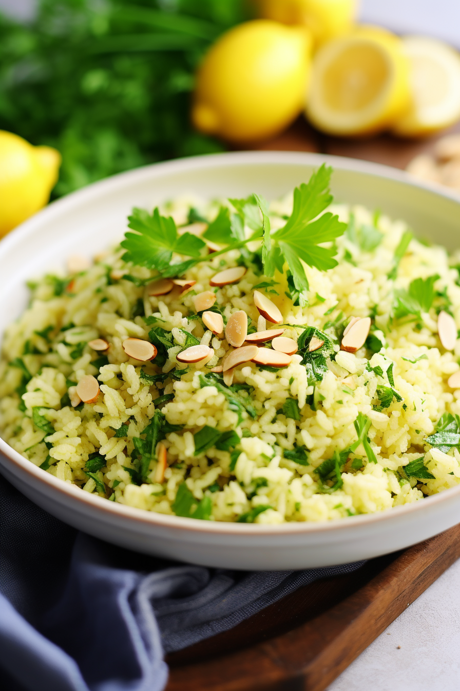 Ingredients for Keto Cauliflower Rice Pilaf