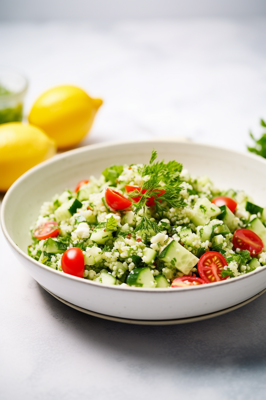 Keto Cauliflower Rice Tabbouleh Salad Ready to Serve