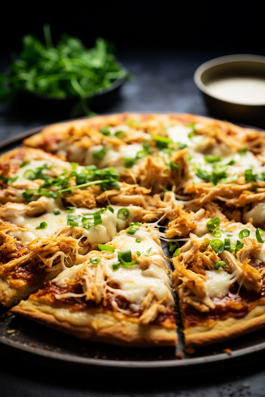 Keto Chicken Alfredo Pizza