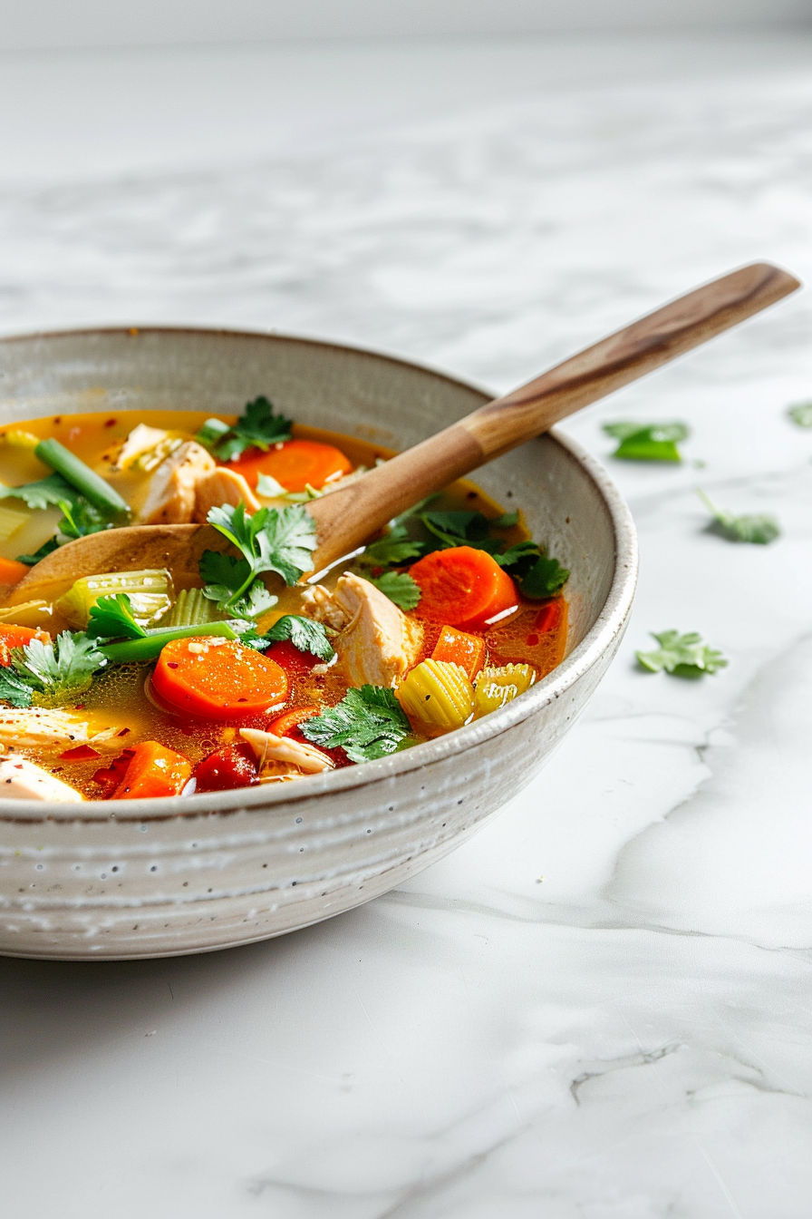 Keto Chicken and Vegetable Soup