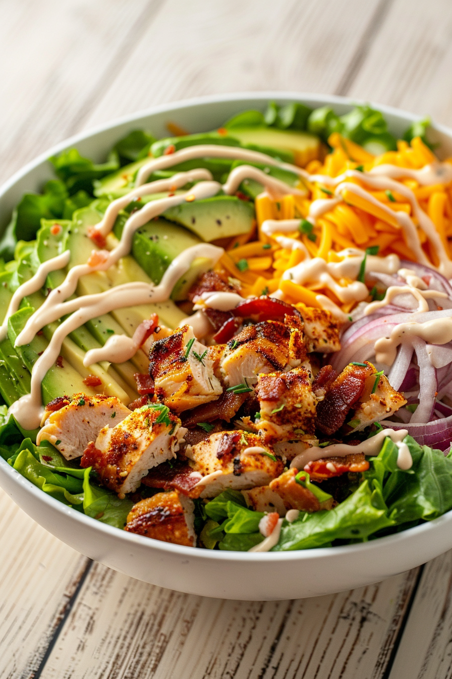 Keto Chicken Salad Served