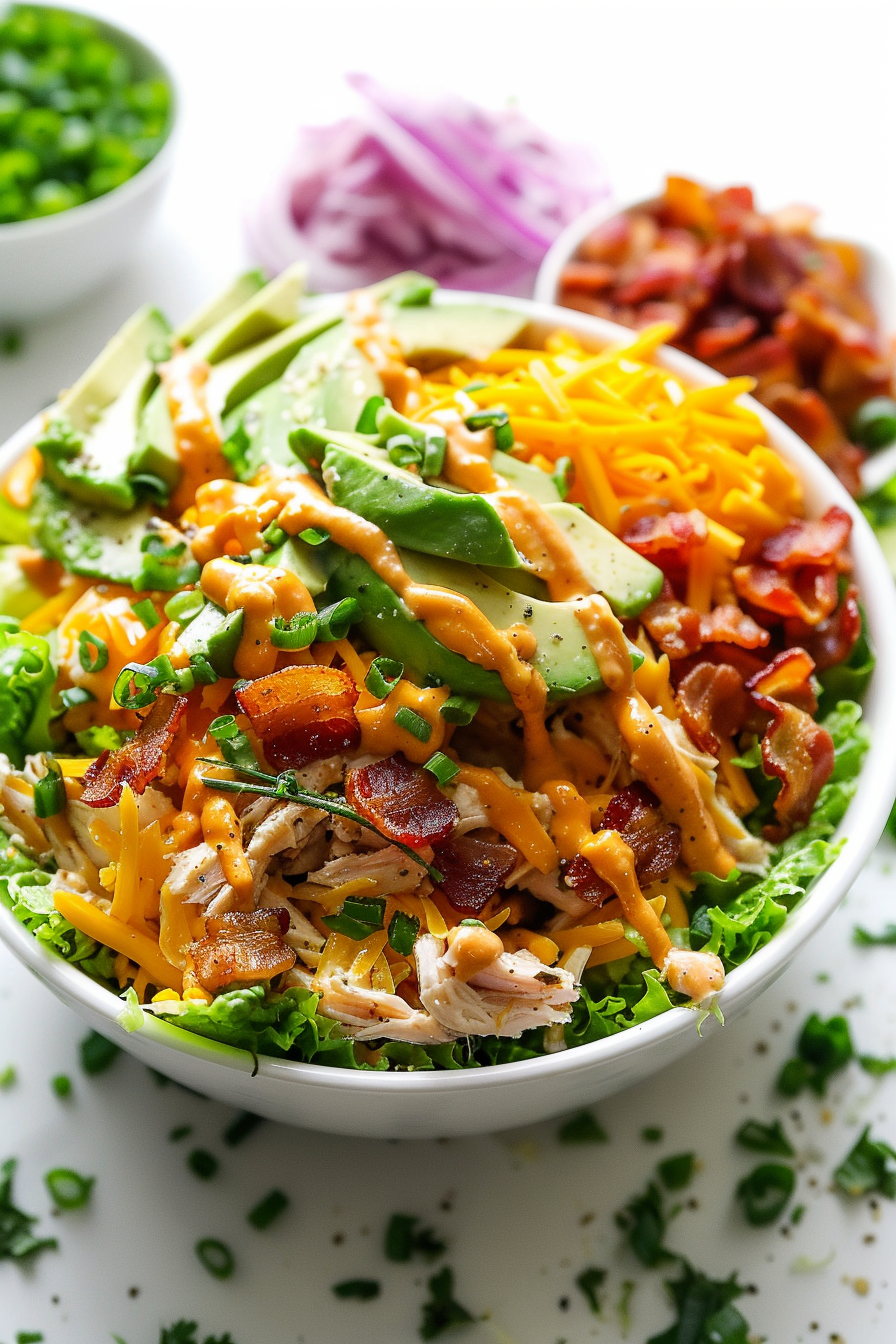 Keto Chicken Salad with Bacon, Avocado, and Ranch