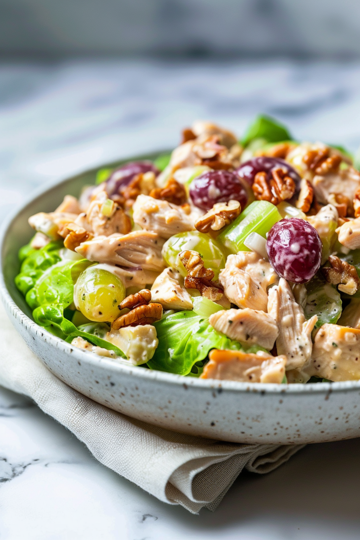 Keto Chicken Salad with Walnuts and Grapes_001