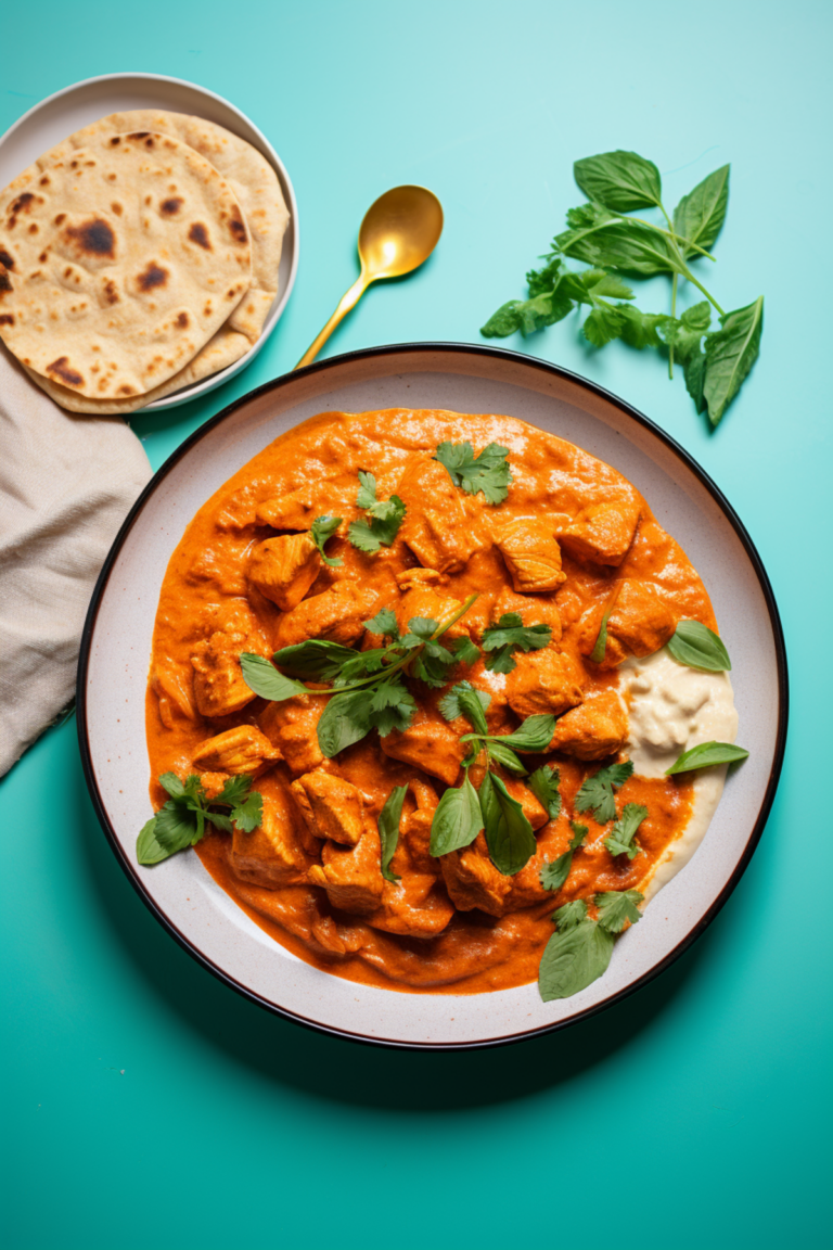 Keto Chicken Tikka Masala with Almond Flour Flatbread_001