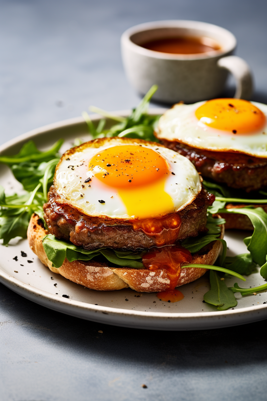 Ingredients for Keto Chorizo and Egg Burgers