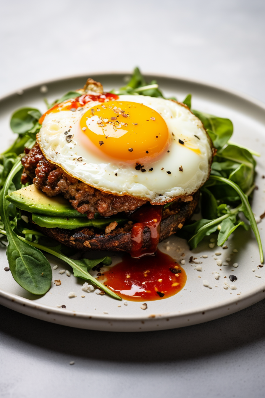 Keto Chorizo and Egg Burgers