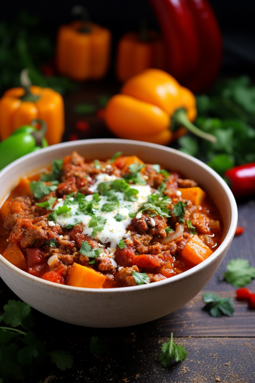 Preparing Keto Chorizo and Pumpkin Chili
