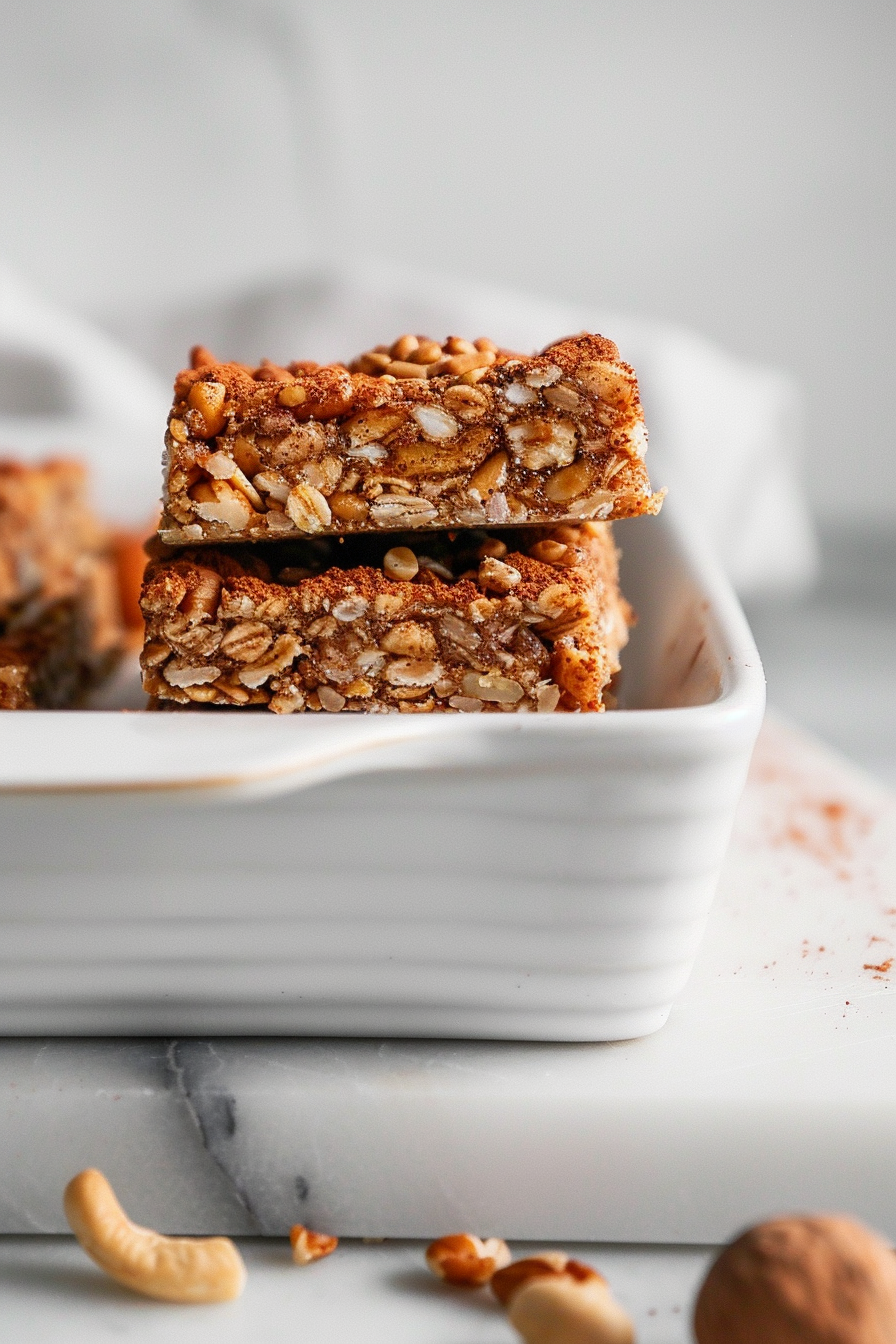 Keto Cinnamon Roll Granola Bars