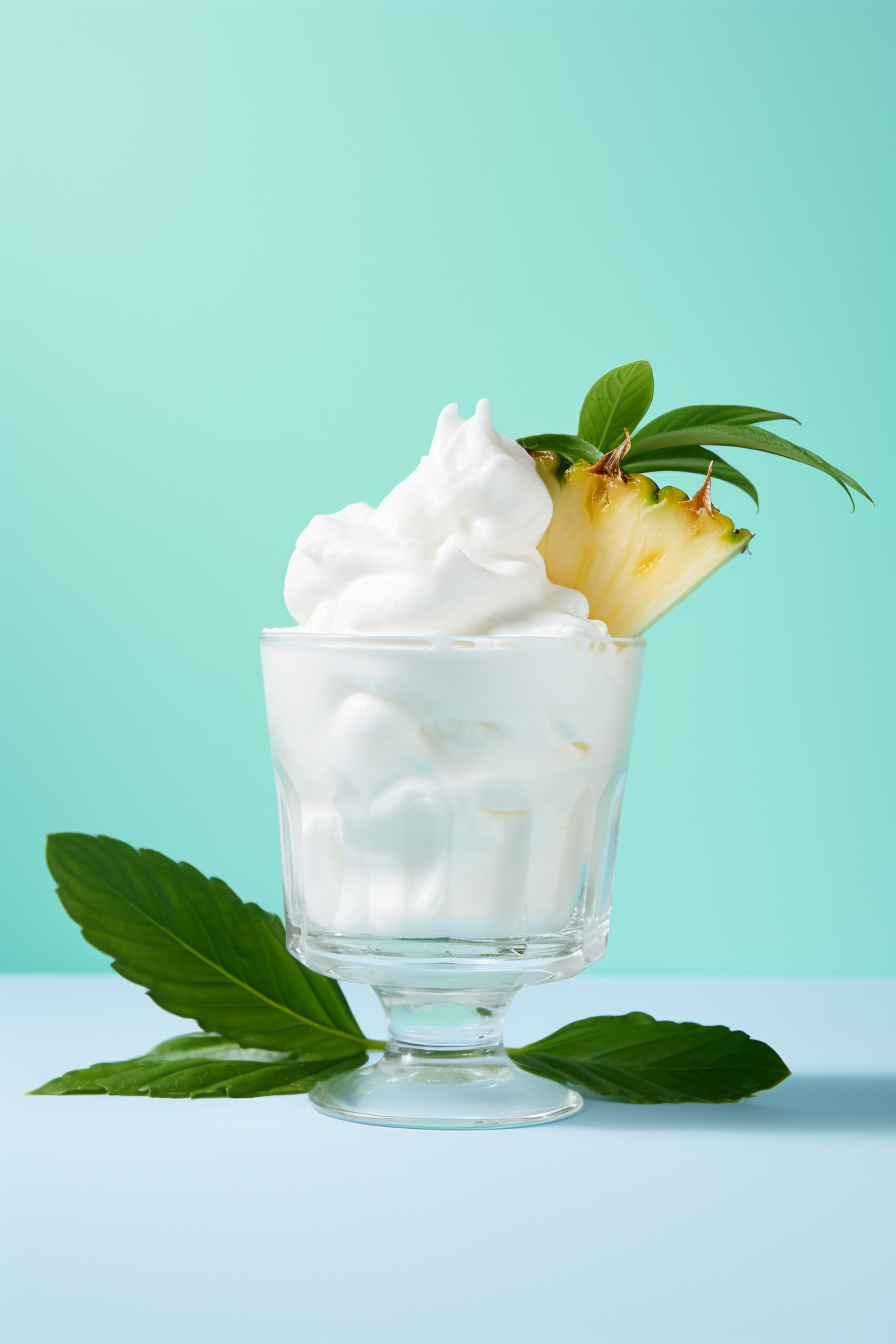 Keto Coconut Whipped Cream and Pineapple Dessert Cups