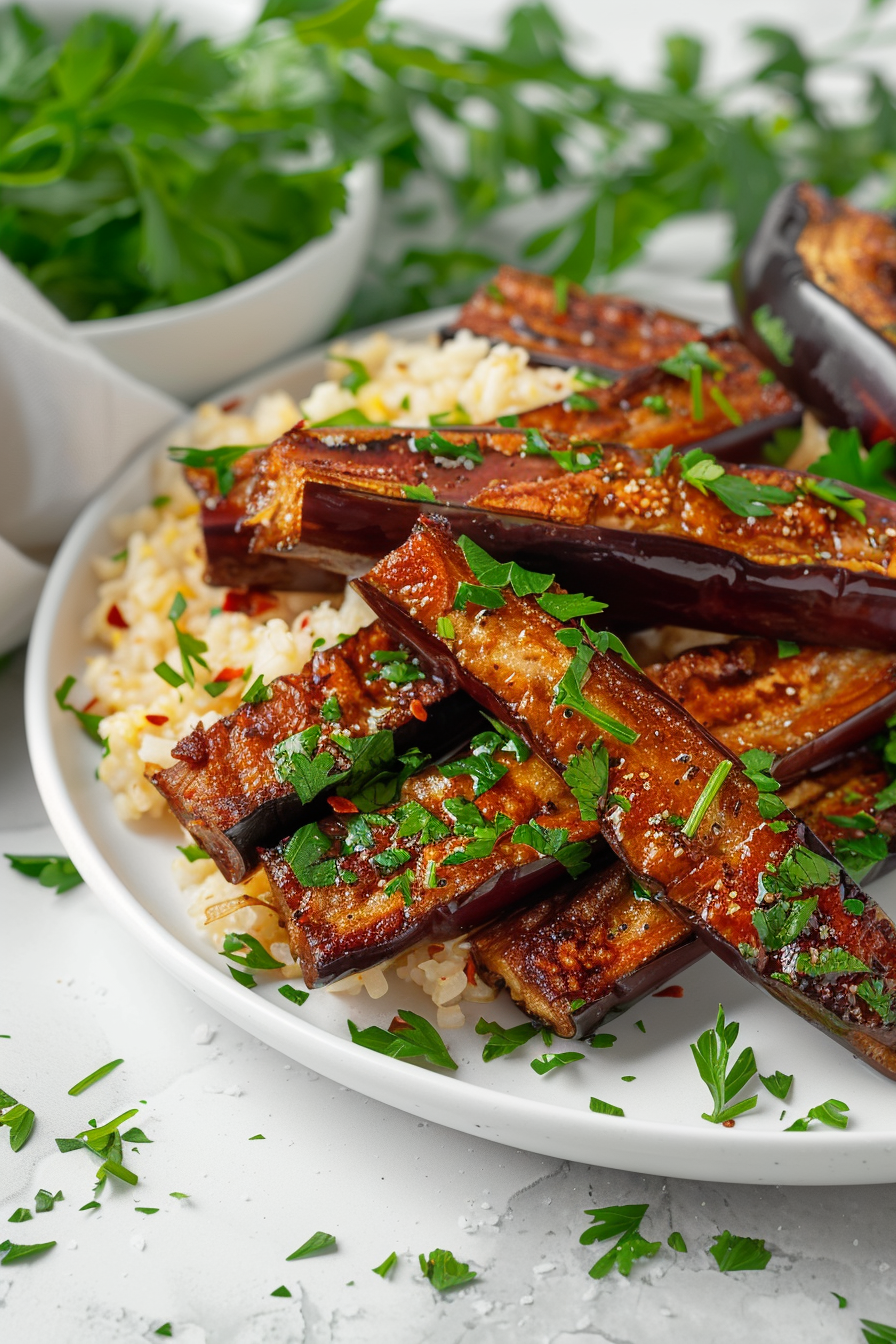 Sliced Eggplant for Keto Bacon
