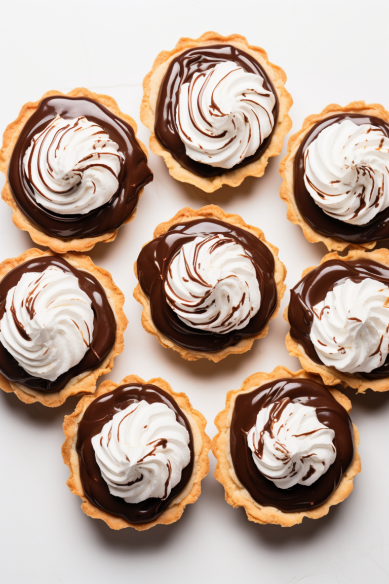 Keto Dark Chocolate Whipped Cream Tartlets_001