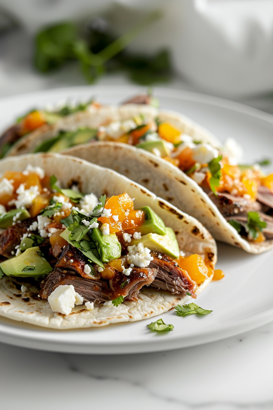 Preparing Keto Duck Tacos