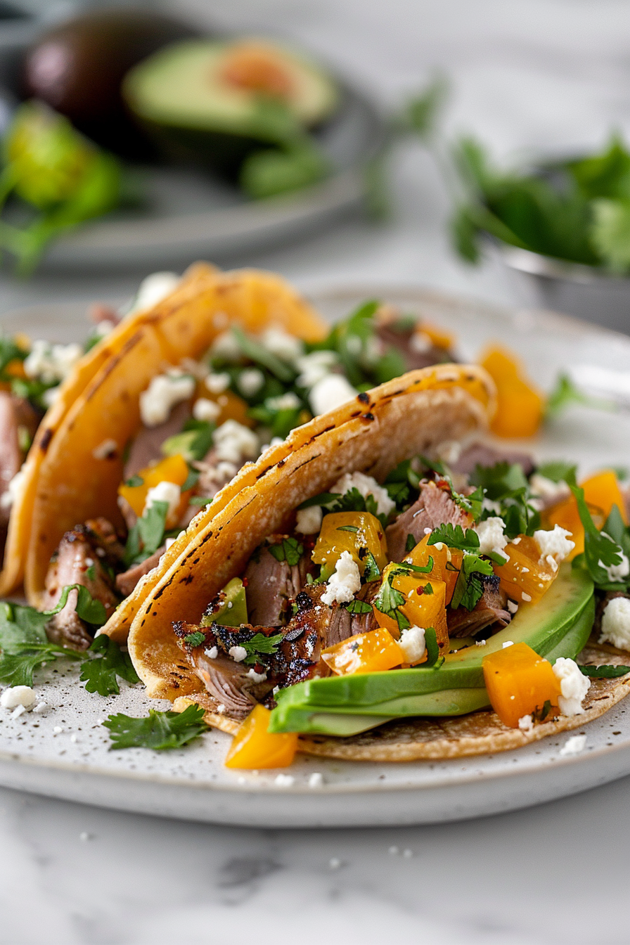 Keto Duck Tacos with Orange Salsa