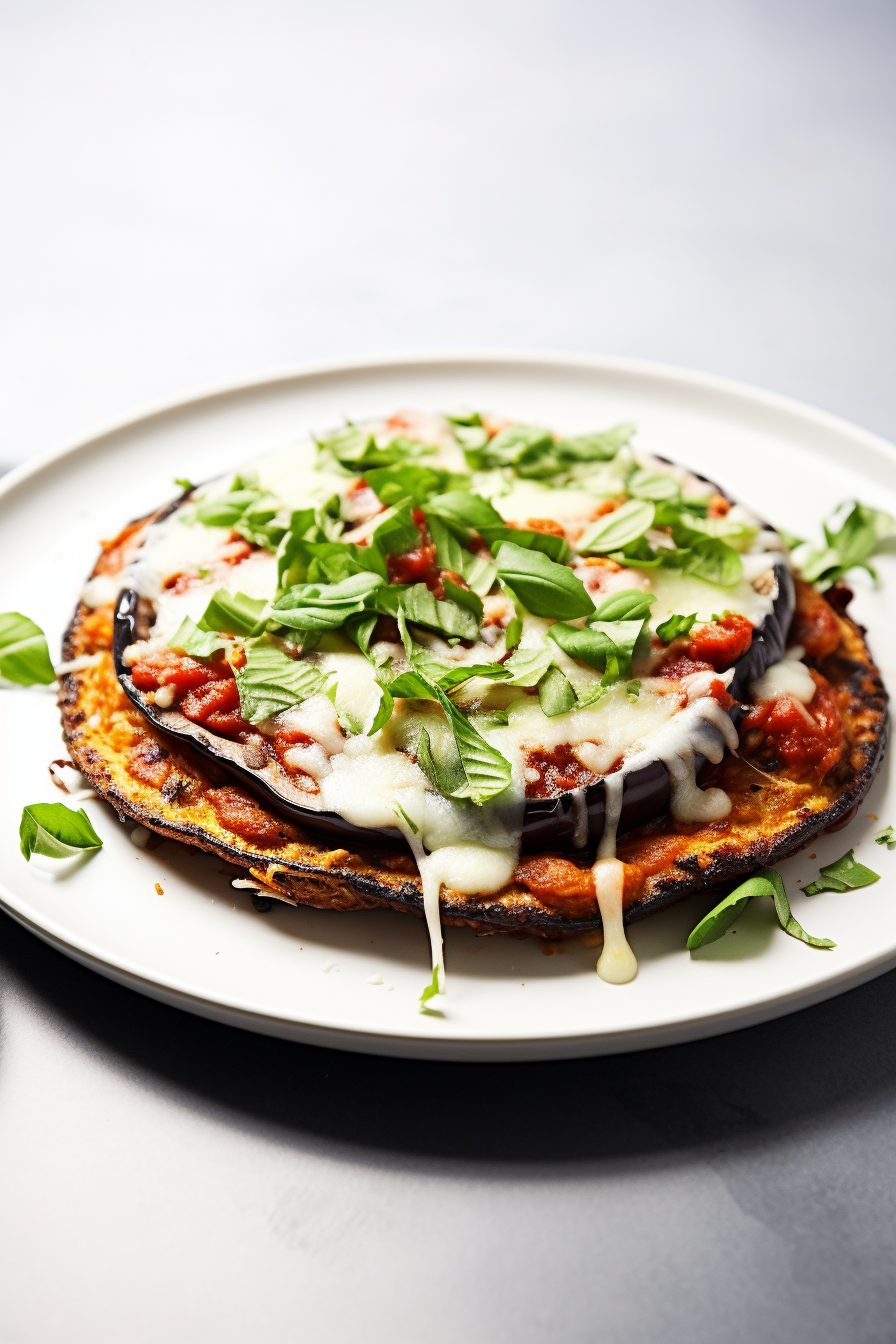 Sliced Eggplant for Pizza