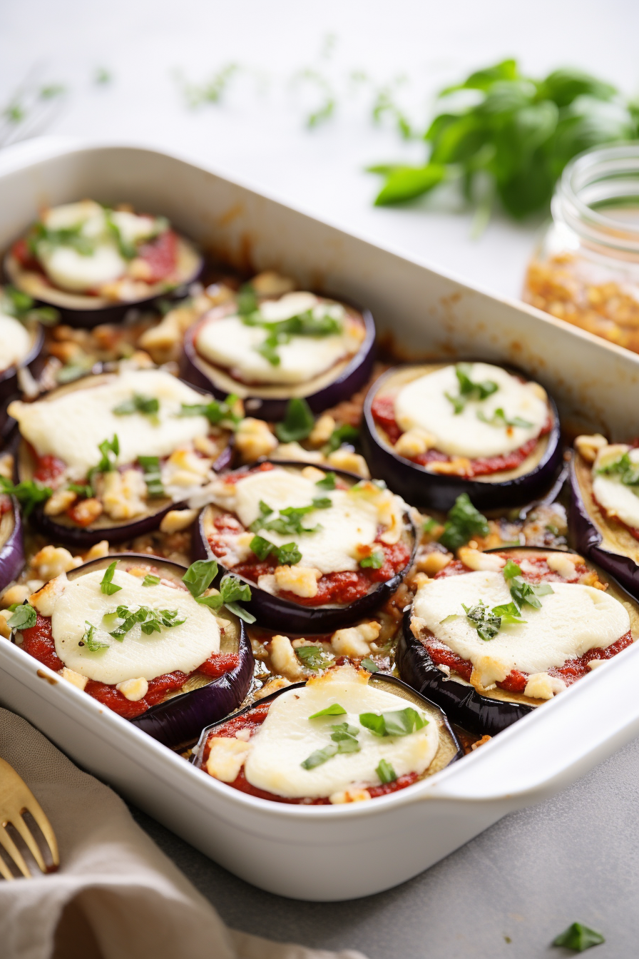Keto Eggplant Rollatini Baked