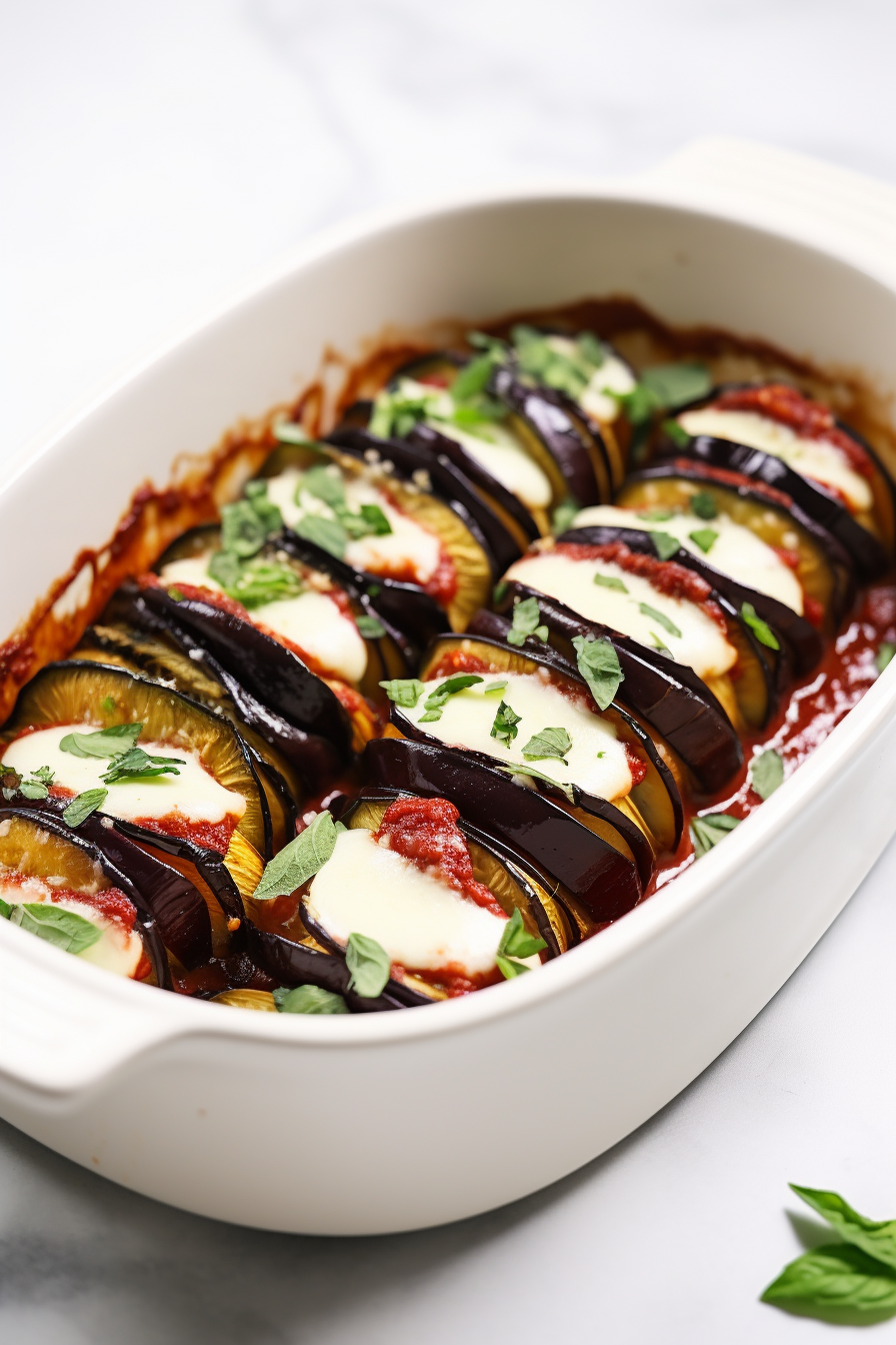 Preparing Keto Eggplant Rollatini