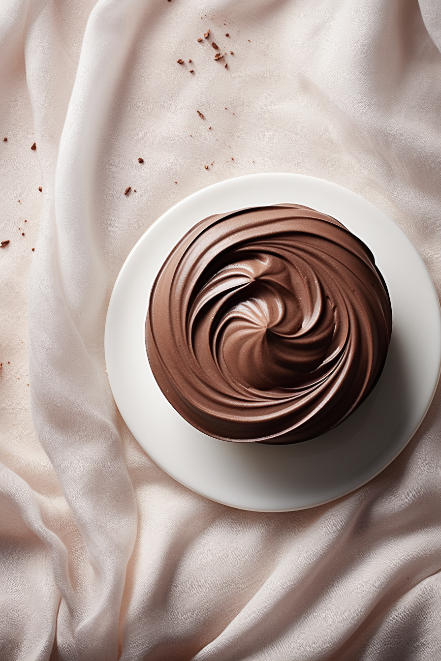 Keto Espresso Whipped Cream Topped Flourless Chocolate Cake