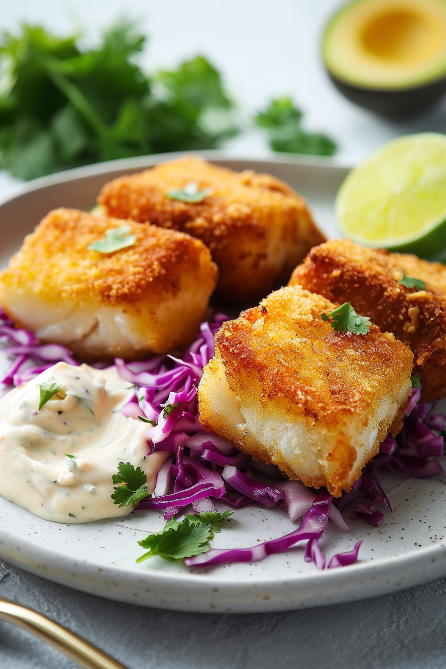 Preparing Keto Fish Tacos
