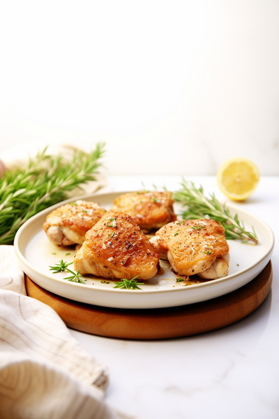 Preparing Keto Garlic Parmesan Chicken Thighs