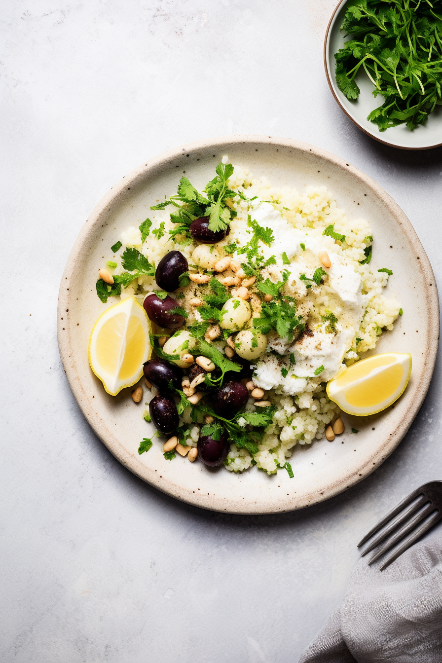 Cooking Keto Greek Cauliflower Rice