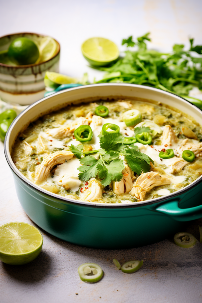 Keto Green Chili with Chicken and Tomatillos_001