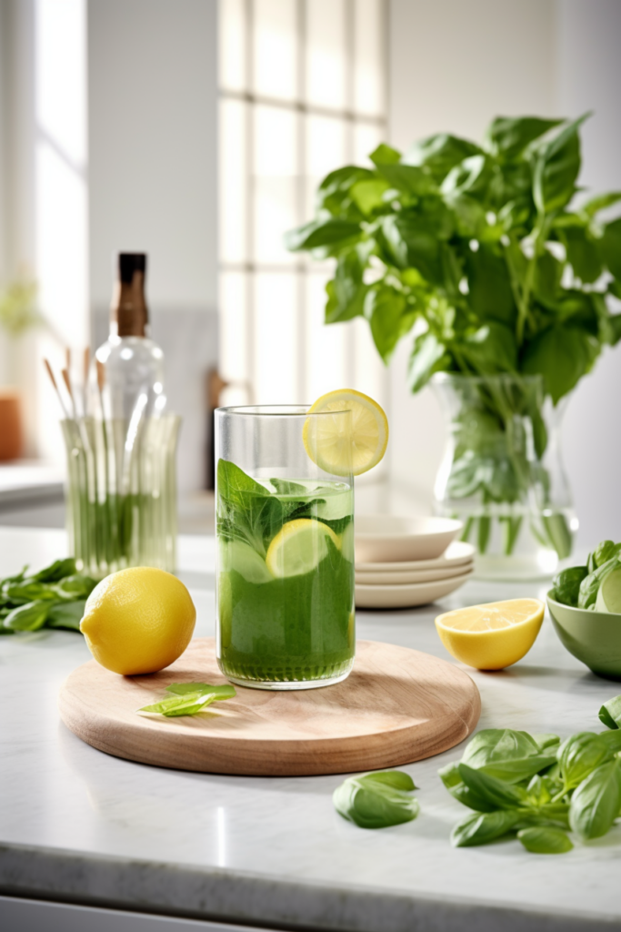 Keto Green Goddess Juice: Spinach, Cucumber, Lemon, and Ginger_001